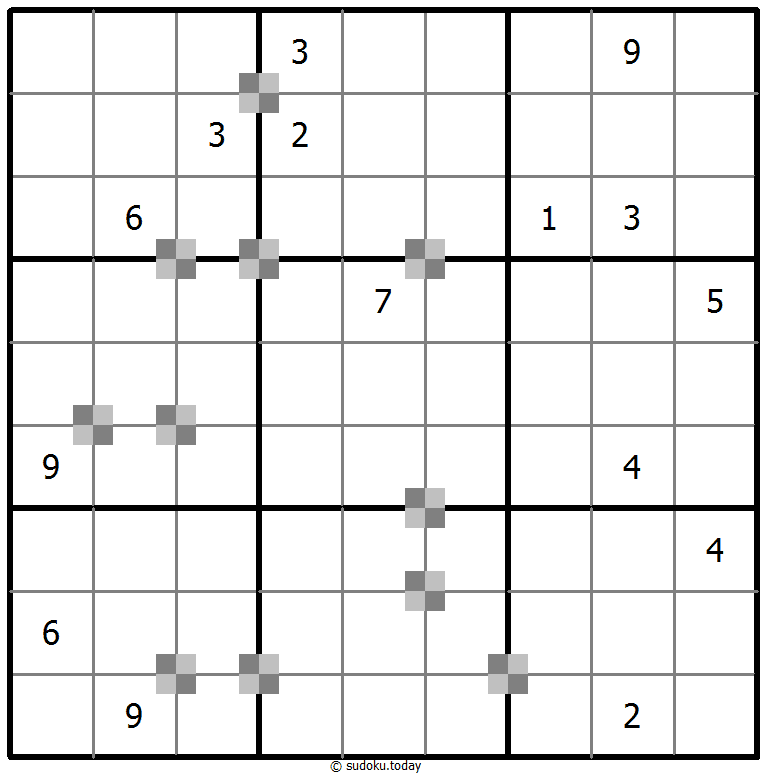 Sudoku pastel bicolor #65455