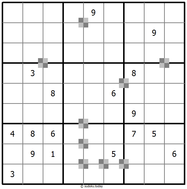 Sudoku pastel bicolor #65456