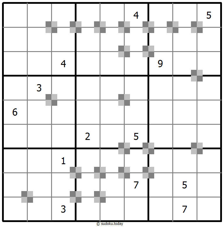 Sudoku pastel bicolor #65458