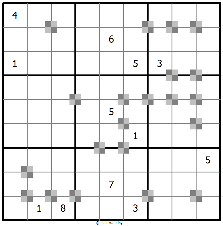 Sudoku pastel bicolor #65459