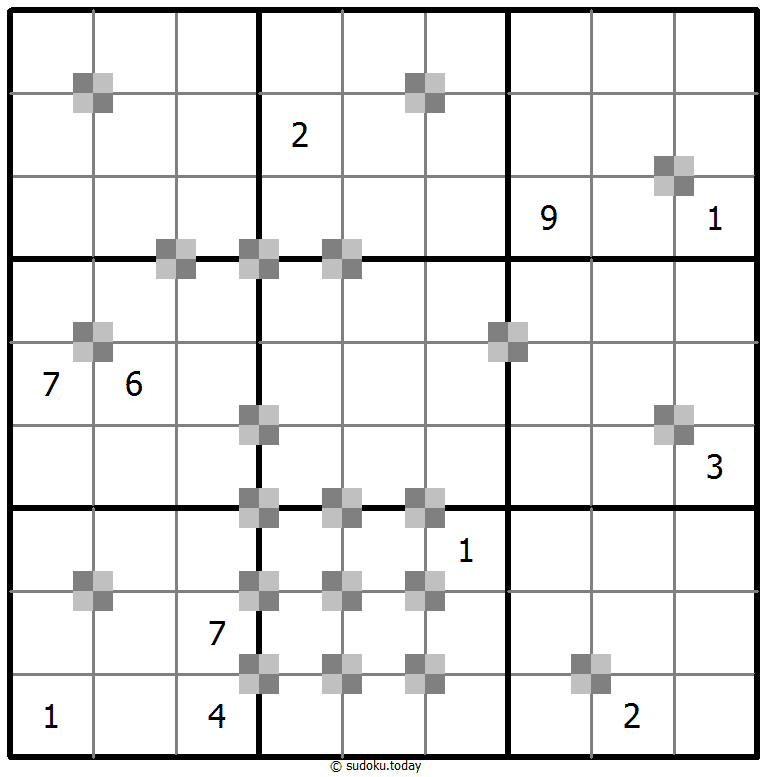 Sudoku pastel bicolor #65461