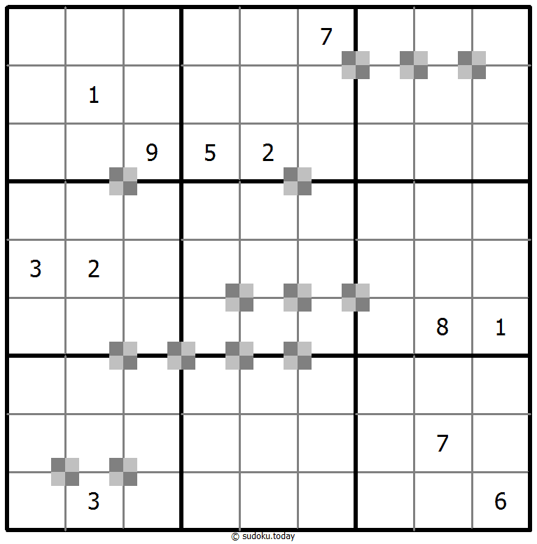 Sudoku pastel bicolor #65463