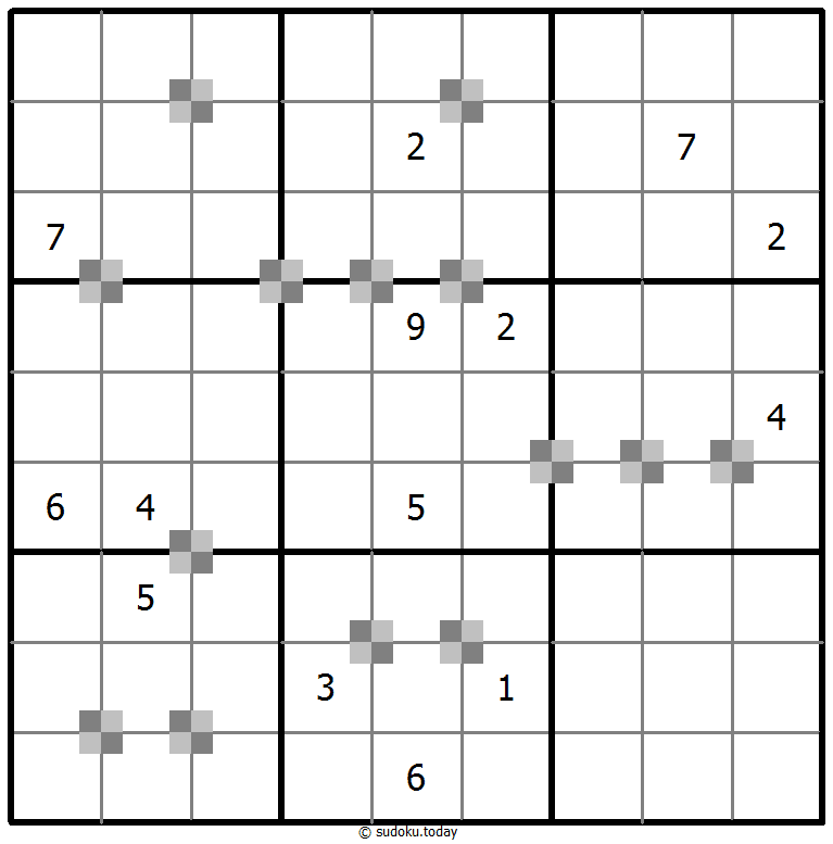 Sudoku pastel bicolor #65464