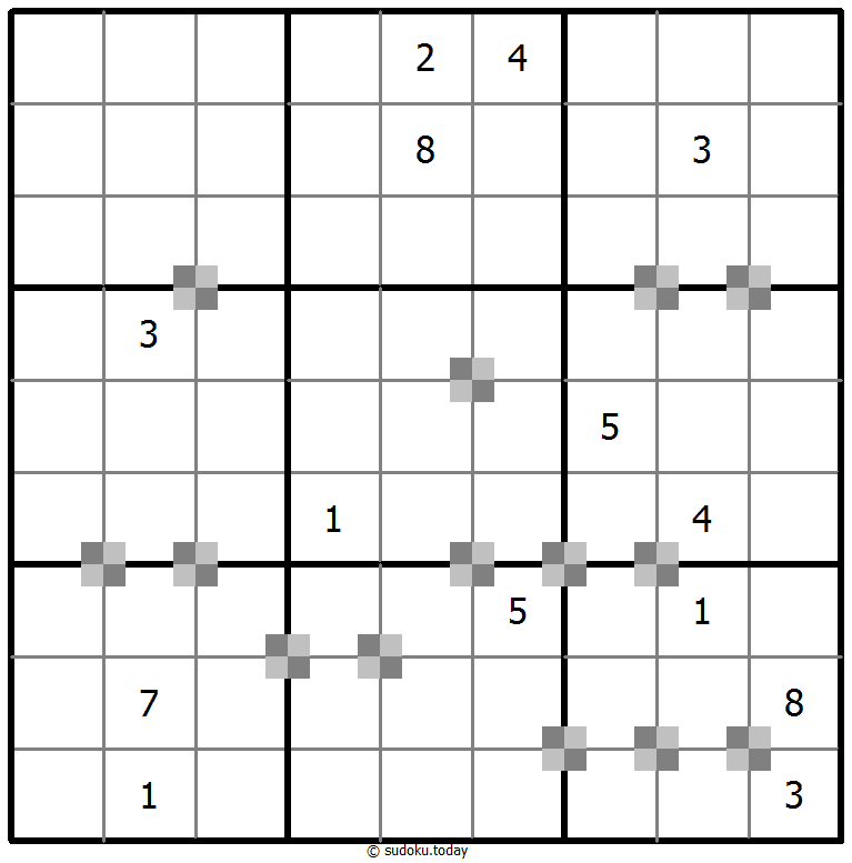Sudoku pastel bicolor
