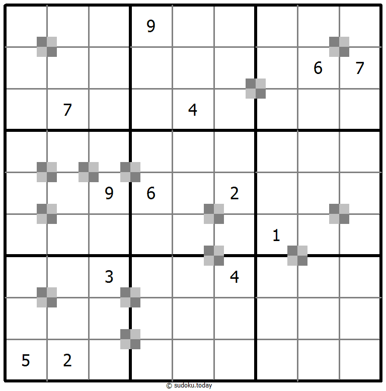 Sudoku pastel bicolor #65468