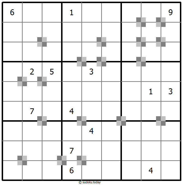 Sudoku pastel bicolor #65469