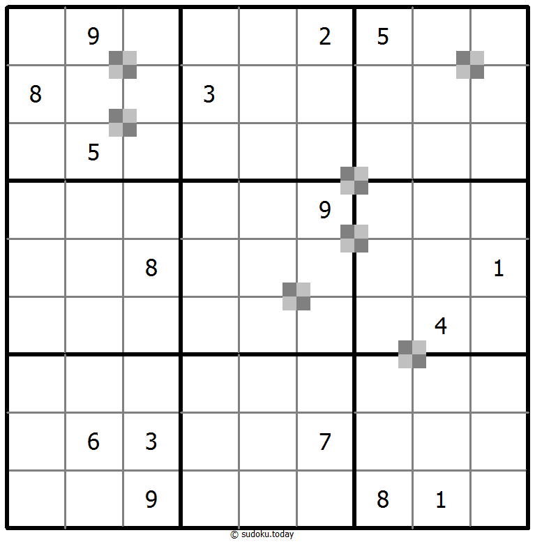 Sudoku pastel bicolor #65470