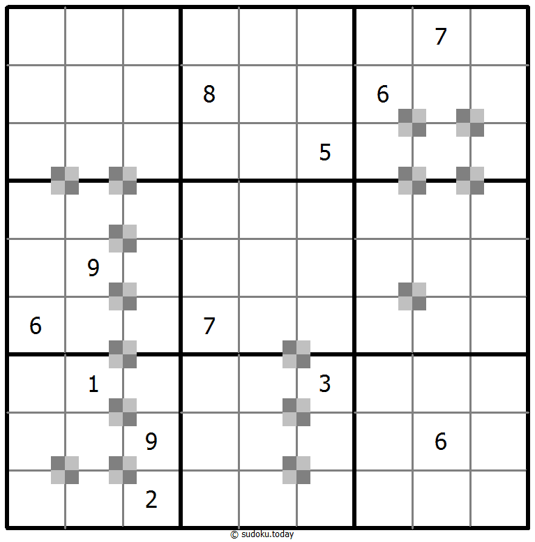 Sudoku pastel bicolor #65472