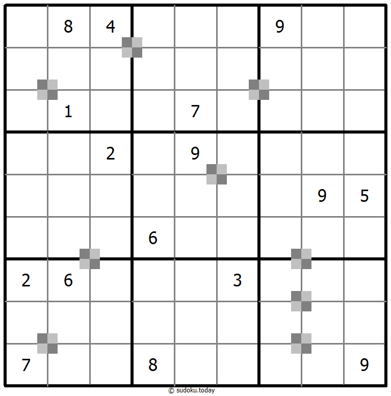 Sudoku pastel bicolor #65473