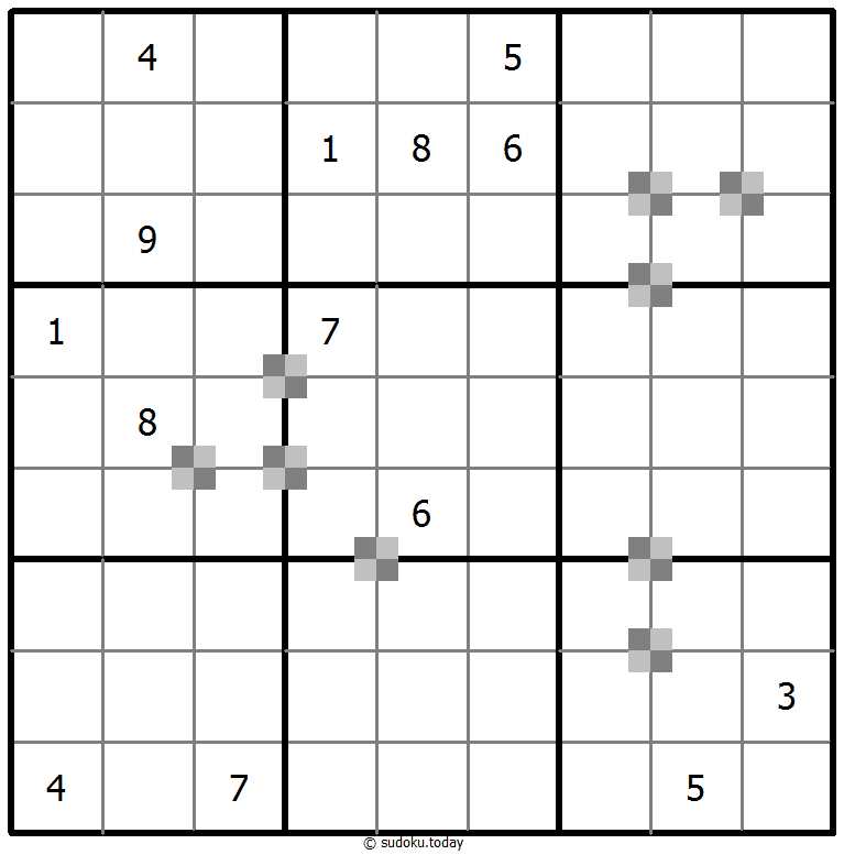 Sudoku pastel bicolor #65475
