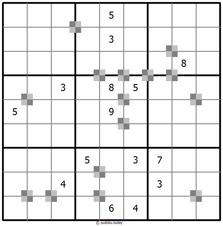 Sudoku pastel bicolor #65476