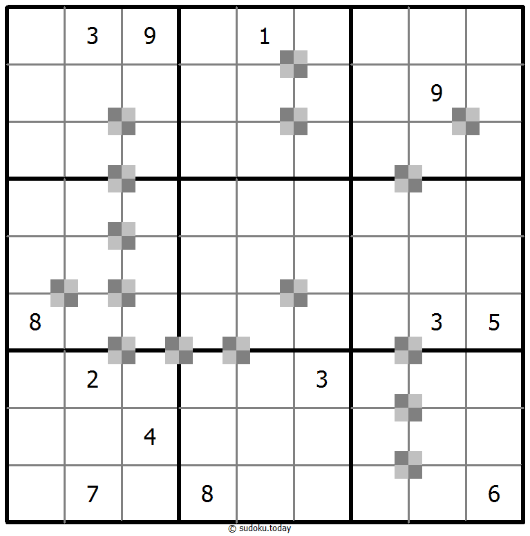 Sudoku pastel bicolor #65477