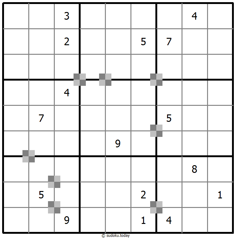 Sudoku pastel bicolor #65478
