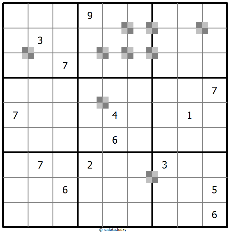 Sudoku pastel bicolor #65479