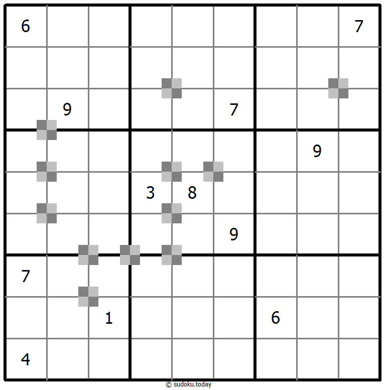 Sudoku pastel bicolor #65482
