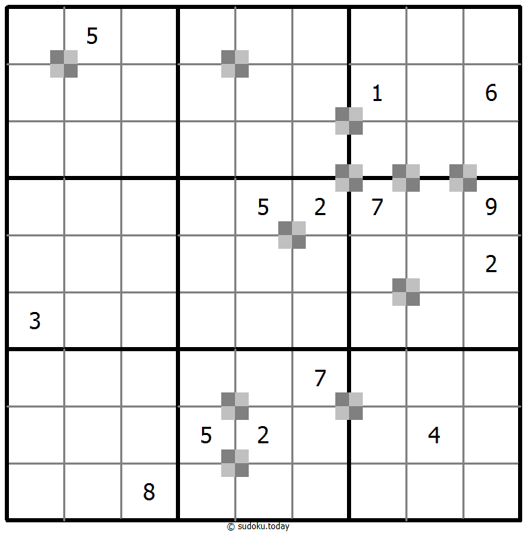 Sudoku pastel bicolor #65484