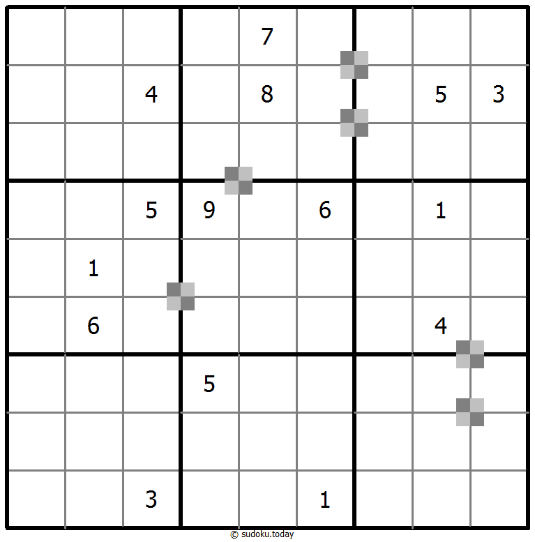 Sudoku pastel bicolor #65485