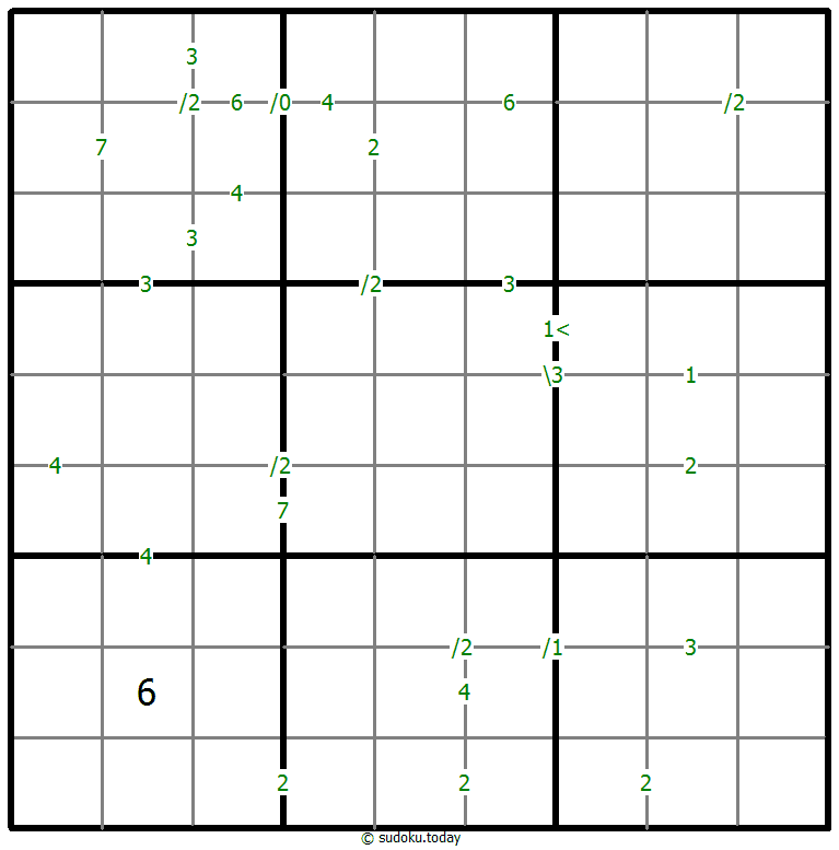 Differences Sudoku Dia 19 de noviembre de 2025