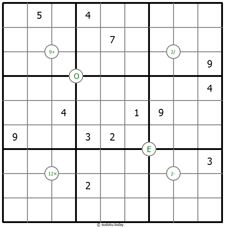 Sudoku matemático