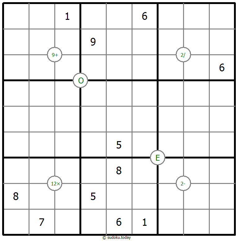 Mathrax Sudoku Dia 5 de enero de 2026