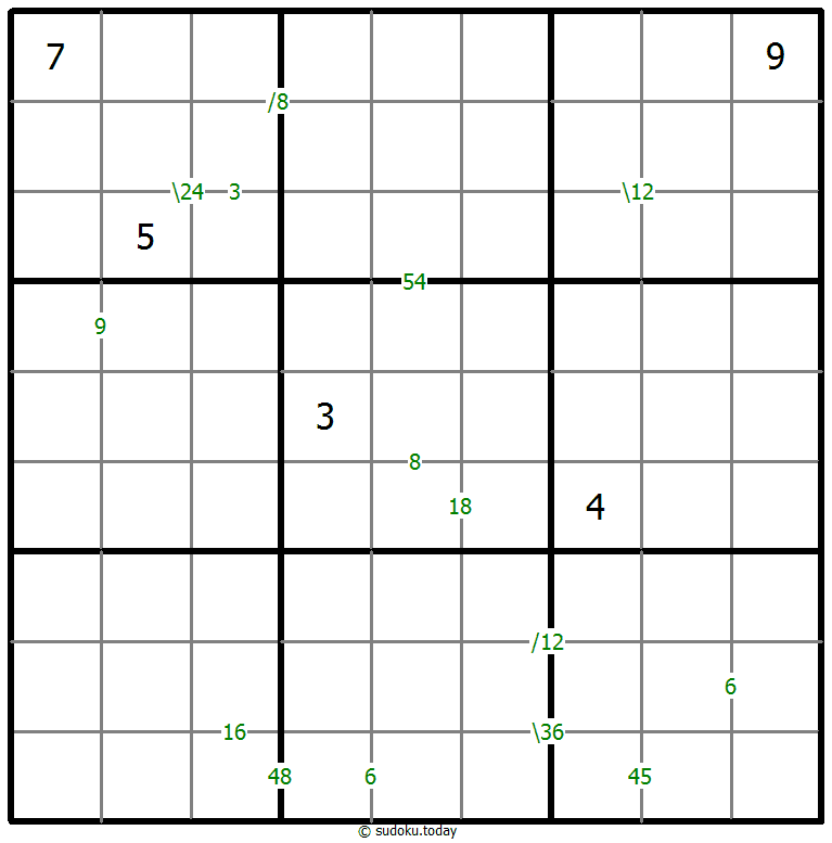 Sudoku de producto