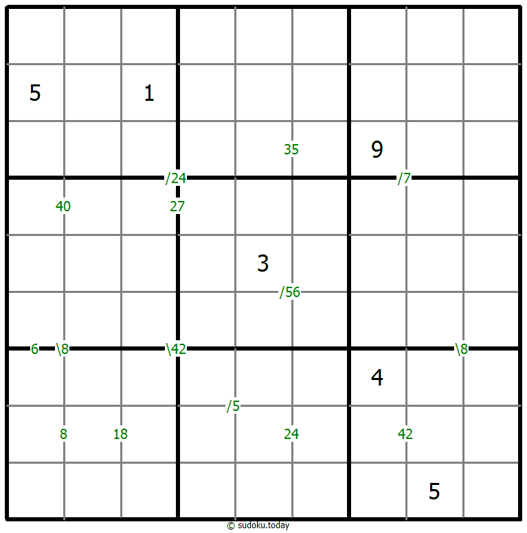 Sudoku de producto