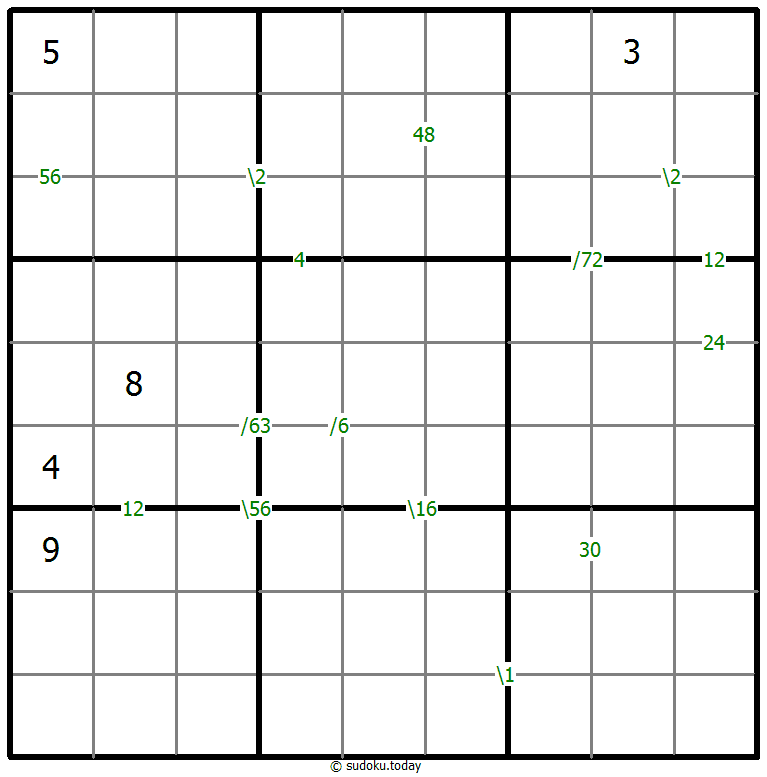 Sudoku de producto