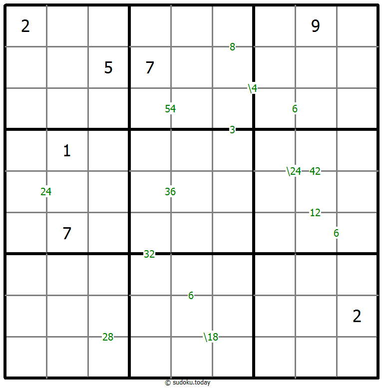 Sudoku de producto