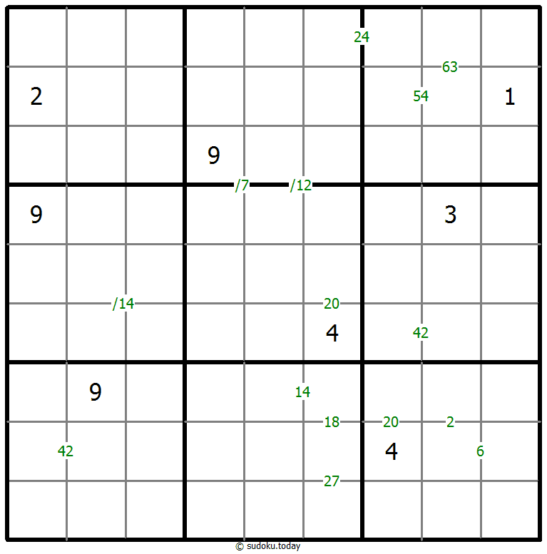 Sudoku de producto
