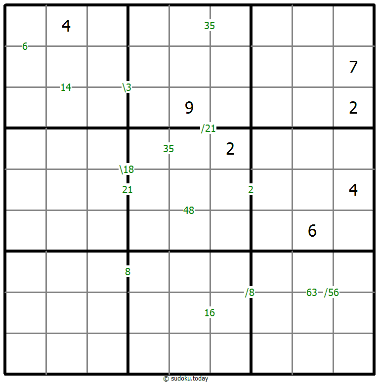 Sudoku de producto