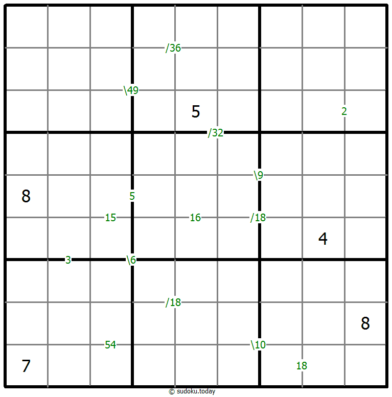 Sudoku de producto