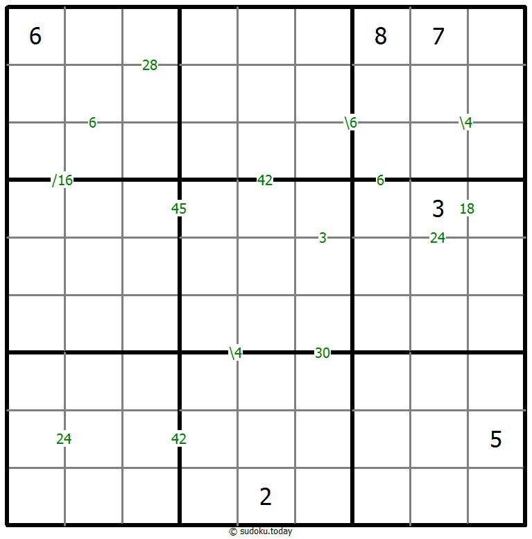 Sudoku de producto