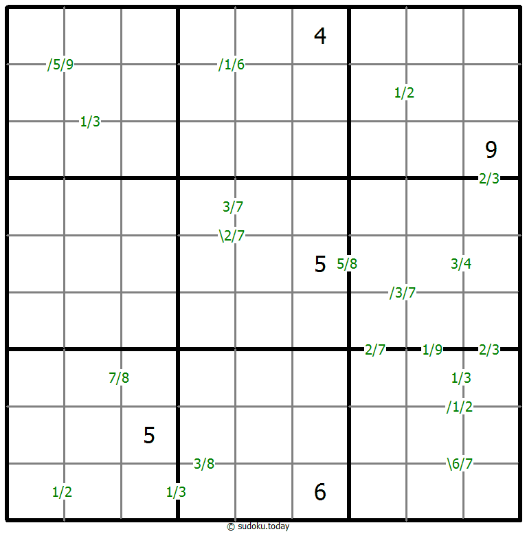 Sudoku de cocientes