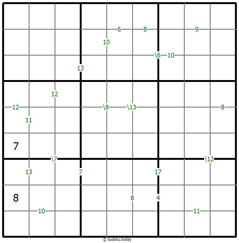 Sudoku de suma #58975