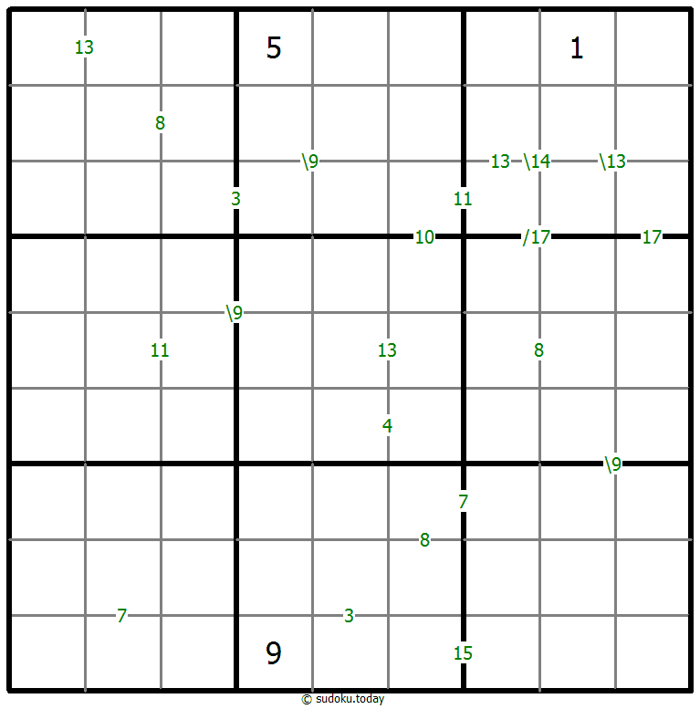 Sudoku de suma #59057