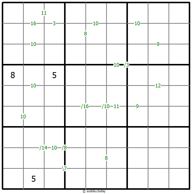 Sudoku de suma #59156