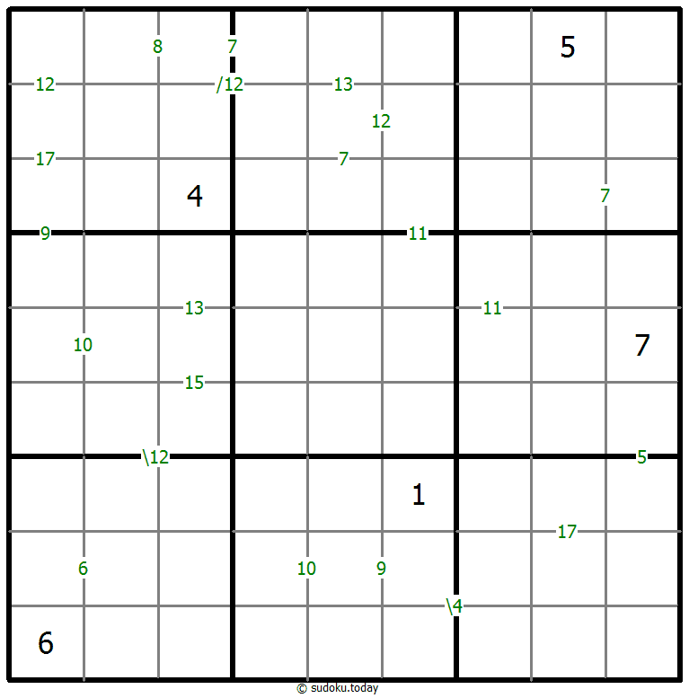 Sudoku de suma #59161