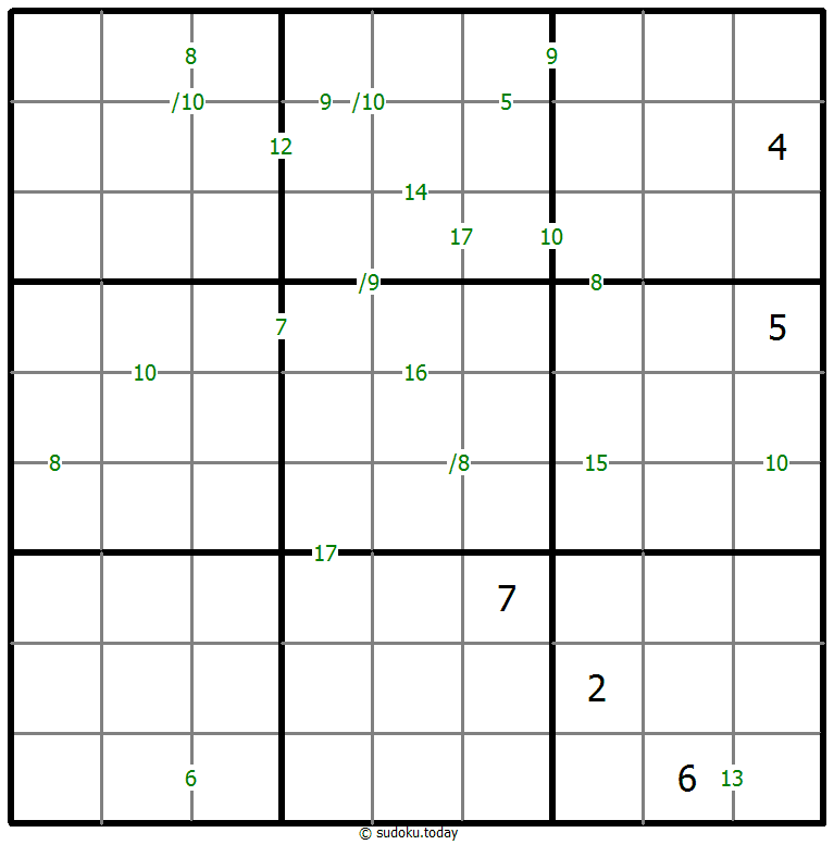 Sudoku de suma #59167