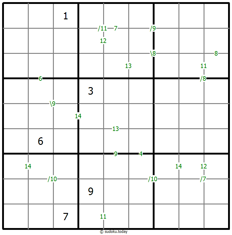 Sudoku de suma #59308