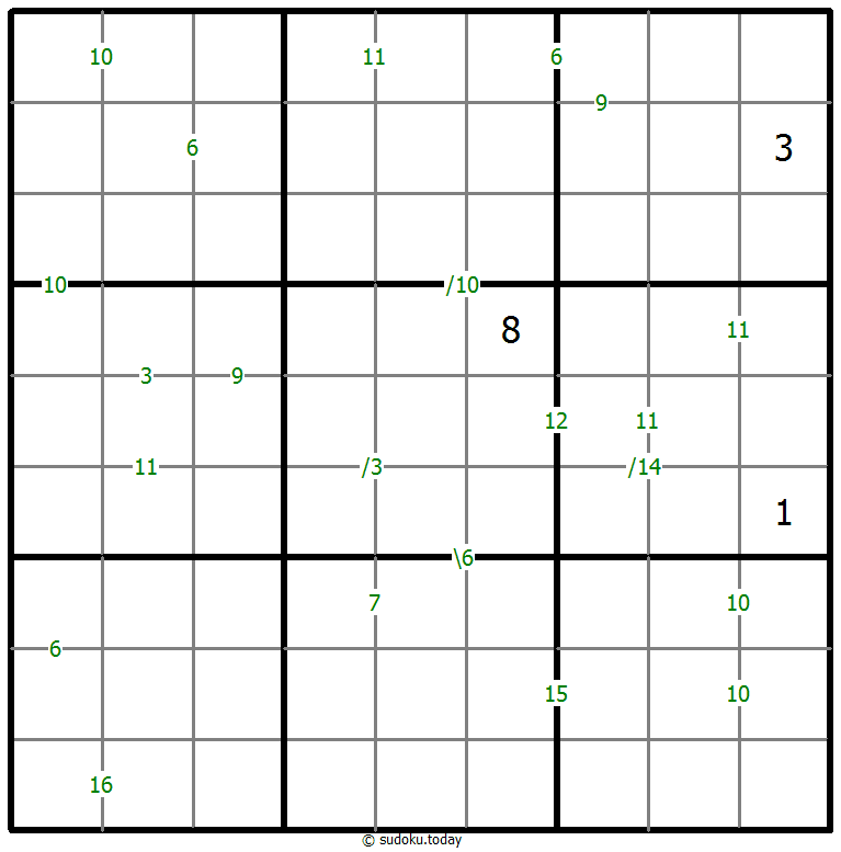 Sudoku de suma #59524