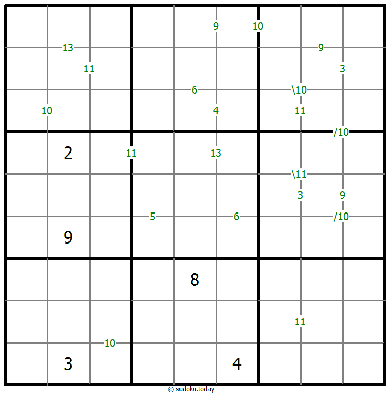 Sudoku de suma #59813