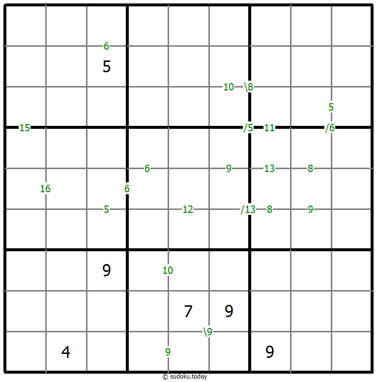 Sudoku de suma #59827