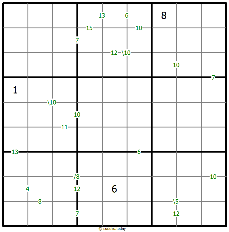 Sudoku de suma #60001