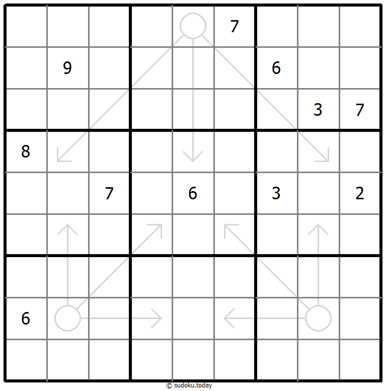 Sudoku con flechas repetibles