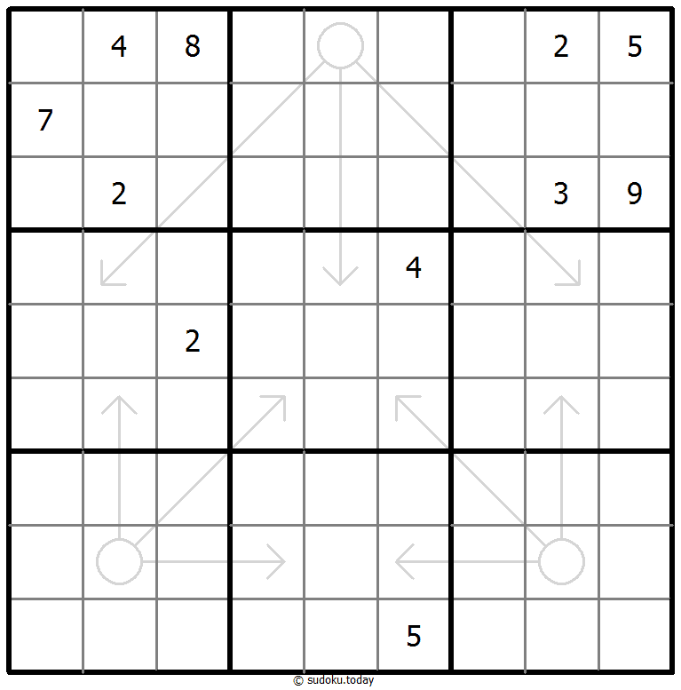 Sudoku con flechas repetibles