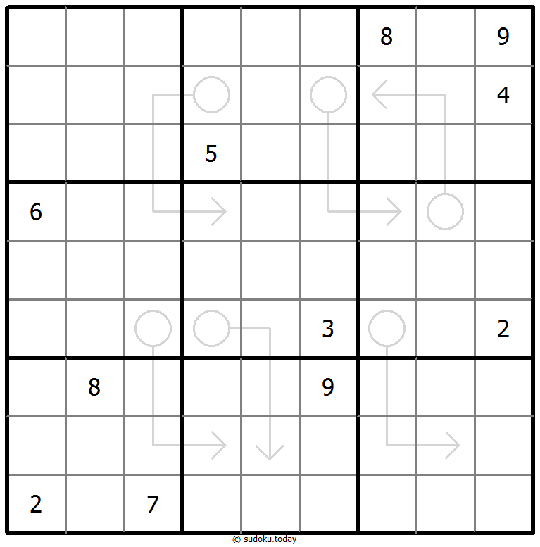 Sudoku con flechas repetibles