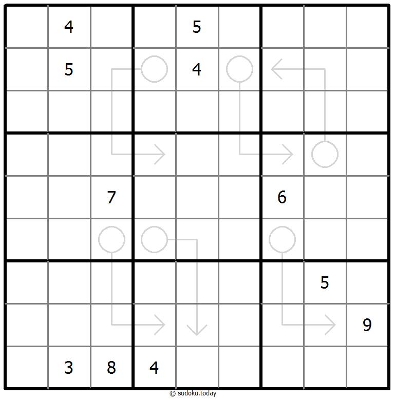 Sudoku con flechas repetibles