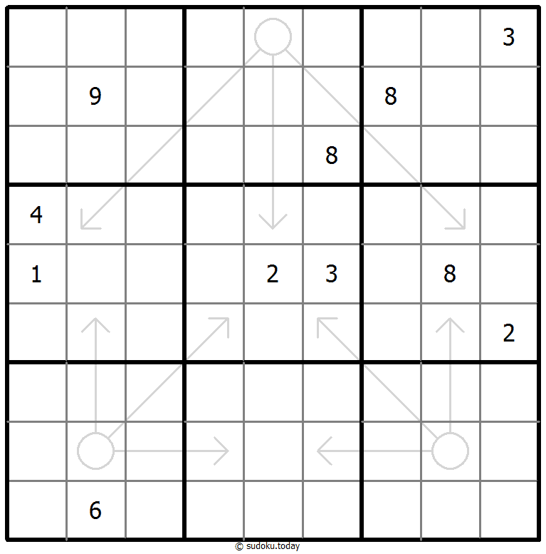Sudoku con flechas repetibles