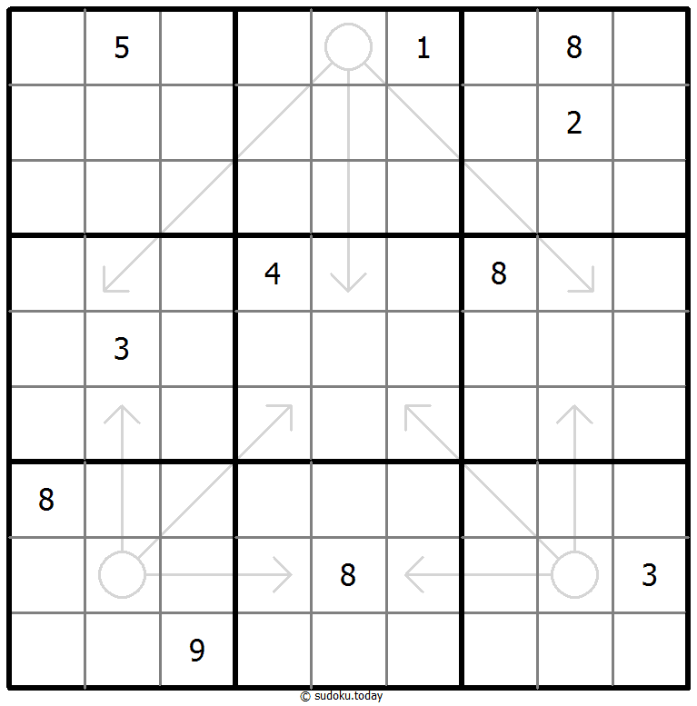 Sudoku con flechas repetibles