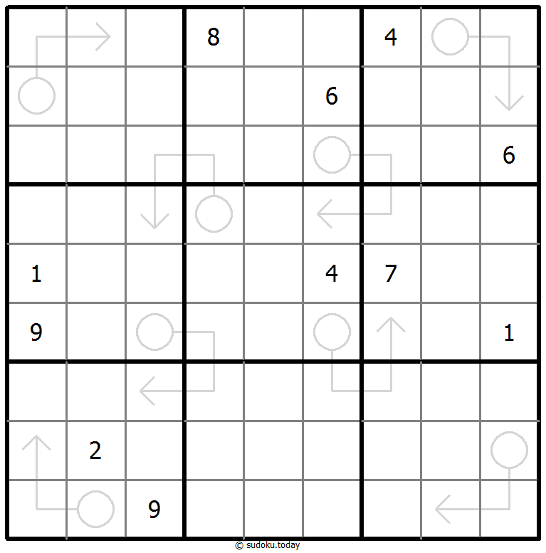 Sudoku con flechas repetibles